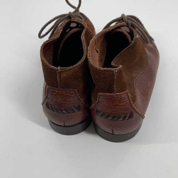 G.H. Bass Leather Shootie Ankle Boots Size 6.5 M Womens Brown Outdoor Oxford - Picture 3 of 9